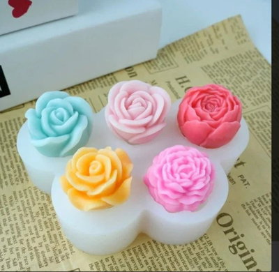 Molde de Silicona Florcitas x 5