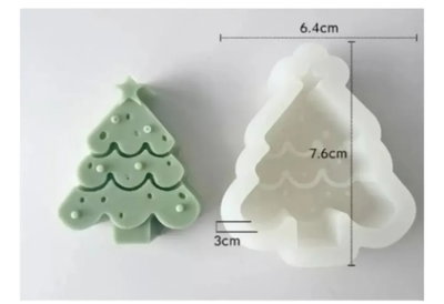 Molde silicona arbol de navidad 2