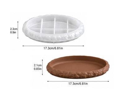 Molde de silicona bandeja bordes rugosos