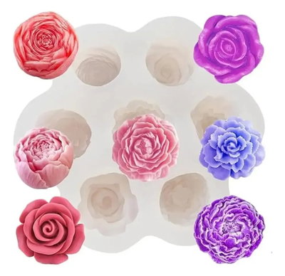 Molde de Silicona Florcitas x 7