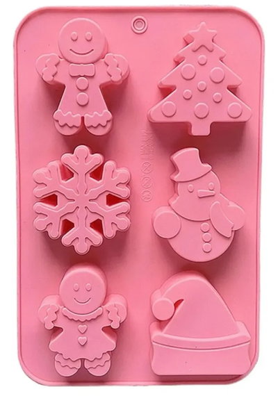 Molde de Silicona figuras navidad  varios
