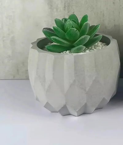 Molde silicona contenedor facetado