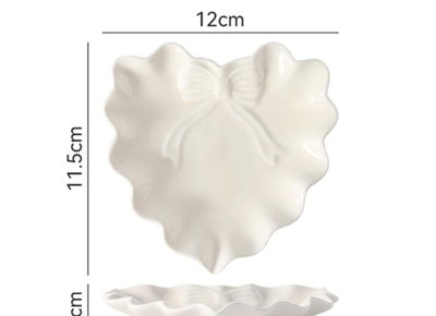 Molde de Silicona bandeja corazón con moño