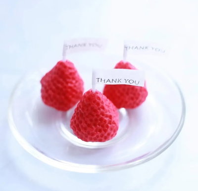Molde silicona frutillas x4