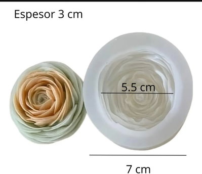 Molde de Silicona Flor tipo Marimonia