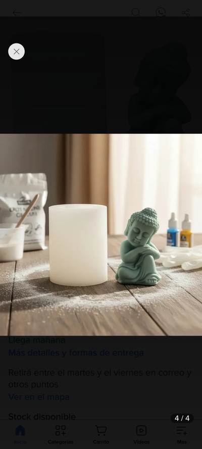 Molde silicona Buda descansando 3d 