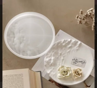 Molde de Silicona plato mitad rugoso 
