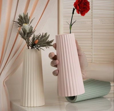Molde de Silicona florero rayado xl