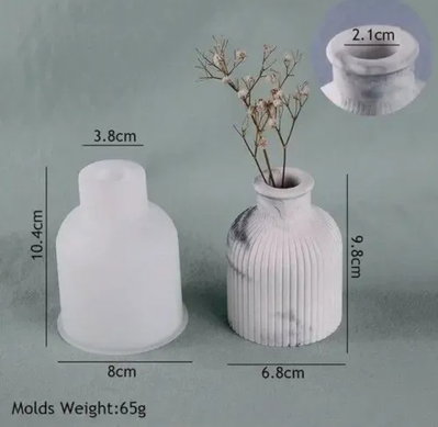 Molde de Silicona bandejaflorero rayado 
