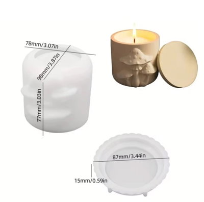 Molde de silicona contenedor con tapa xl