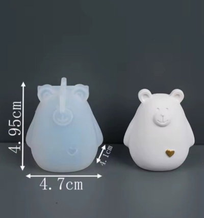 Molde silicona osito sentado 