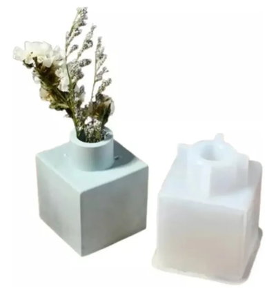 Molde de Silicona florero cuadrado