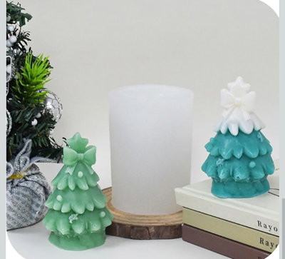 Molde silicona árbol pino navidad 