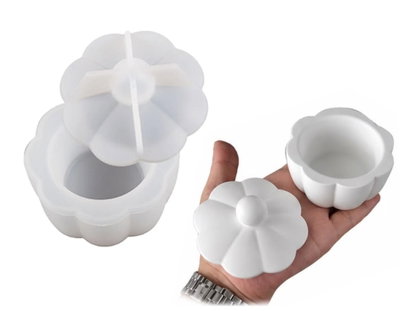Molde de silicona alhajero flor