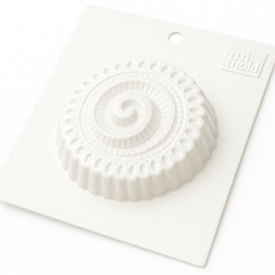 Molde termoformado roseta espiral 429 cemento resina yeso