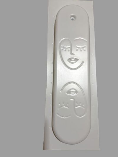 Molde termoformado porta sahumerio rostro  cemento resina acrilica yeso 