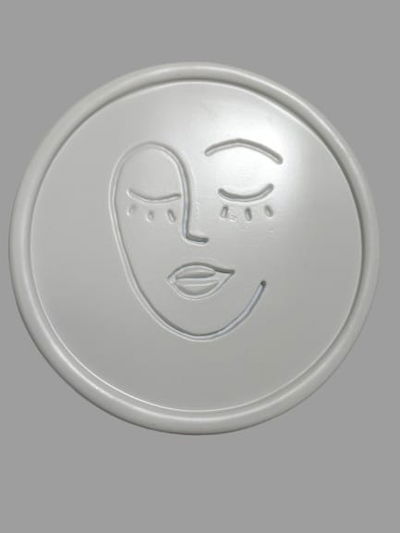 Molde termoformado plato rostro - Cemento Yeso y resina acrolica