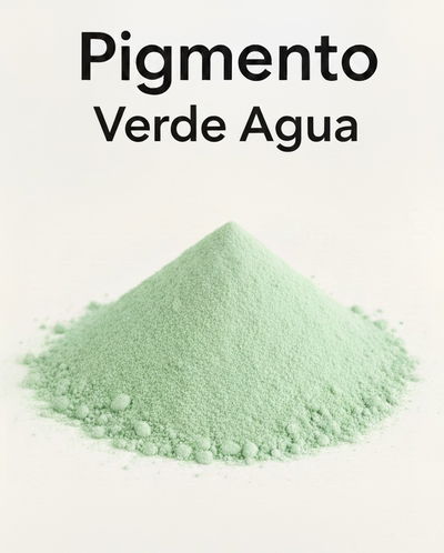 Pigmento verde claro en Polvo – Cemento y Yeso – 50 g