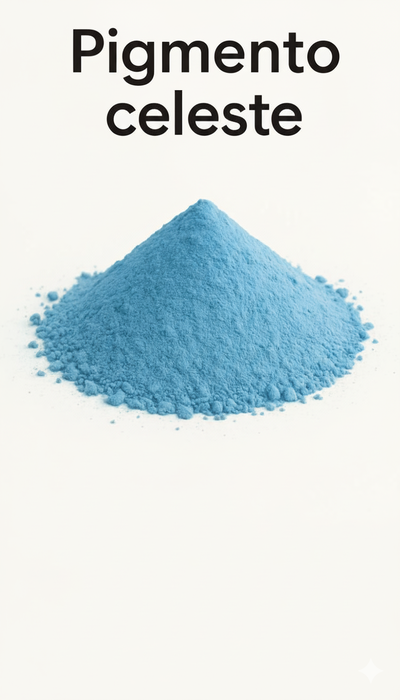 Pigmento  celeste en Polvo – Cemento y Yeso – 50 g