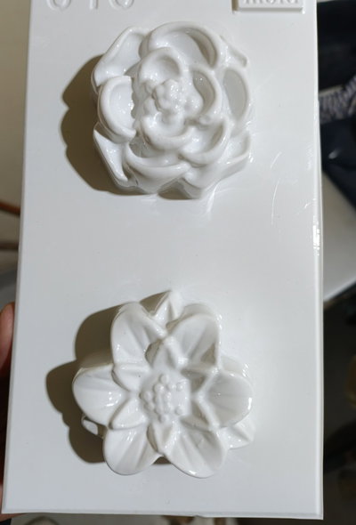 Molde termoformado flores 616 cemento resina yeso jabones