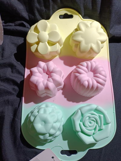 Molde de silicona flores xl jabones Velas, Cemento, Resina y Yeso