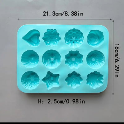 Molde de silicona floral 2 – jabones Velas, Cemento, Resina y Yeso