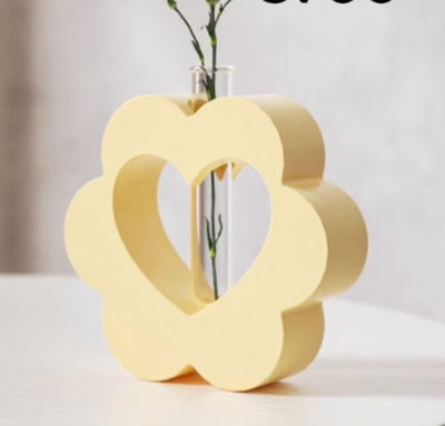 Molde de silicona florero flor Cemento, Resina y Yeso