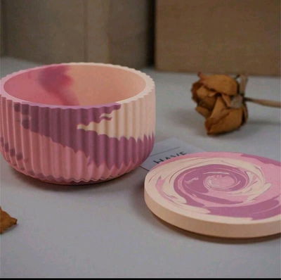 Molde de Silicona contenedor c tapa  para Cemento, Yeso y Resina –  l