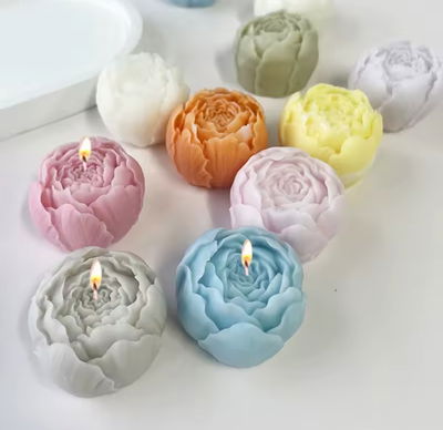 Molde de Silicona flor rosa 1Y5 para Cemento, Yeso y Resina –  velas