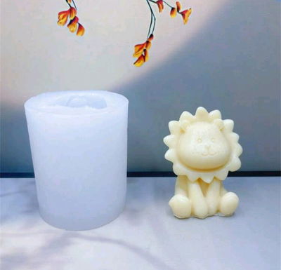 Molde de silicona león  25X3 jabones Velas, Cemento, Resina y Yeso