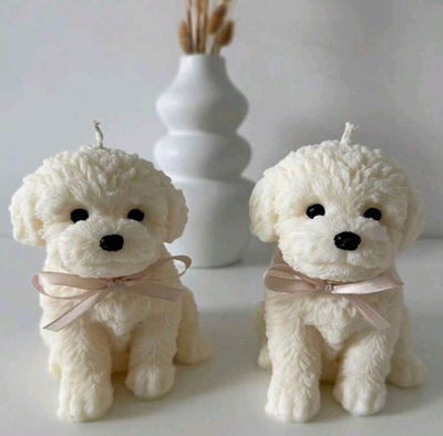 Molde de silicona cachorro  25N3 jabones Velas, Cemento, Resina y Yeso