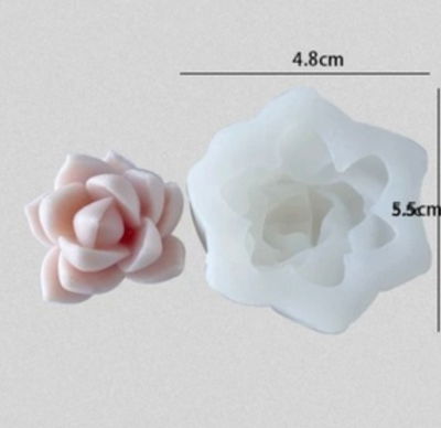 Molde de Silicona suculenta 01L5 velas ,Cemento, Yeso y Resina –  velas