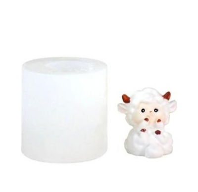 Molde de silicona ovejita 25G3 jabones Velas, Cemento, Resina y Yeso