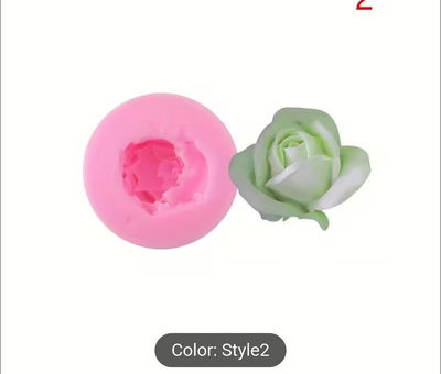 Molde de Silicona flor rosa 36U7 para Cemento, Yeso y Resina –  velas