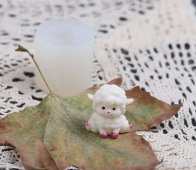Molde de silicona ovejita jabones Velas, Cemento, Resina y Yeso