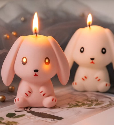 Molde de silicona conejo 25C2 jabones Velas, Cemento, Resina y Yeso