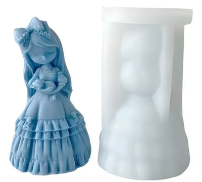 Molde de silicona nena 25A2 jabones Velas, Cemento, Resina y Yeso