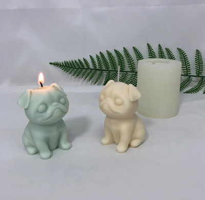 Molde de silicona cachorro  25P3 jabones Velas, Cemento, Resina y Yeso
