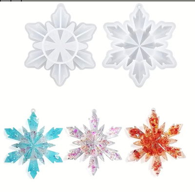 Molde de Silicona copo de nieve para Cemento, Yeso y Resina –  velas