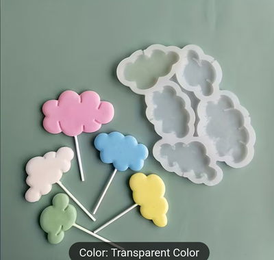 Molde de silicona placa nubes  – Chocolate, Resina y Yeso