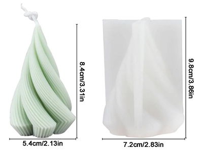 Molde de silicona pino pesado s170 Velas, Cemento, Resina y Yeso