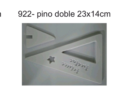 Molde termoformado pino minimalista xl