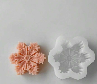 Molde silicona copo de nieve 
