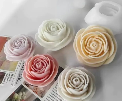 Molde de Silicona Flor rosa  chica