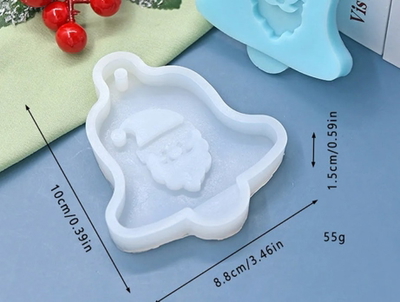 Molde de silicona campana papa noel