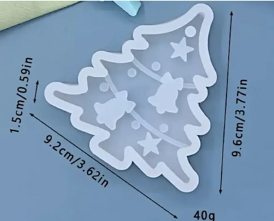 Molde de silicona campana con estrellas