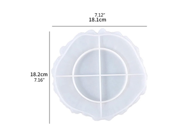 Molde de Silicona plato con relieve