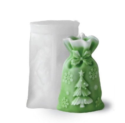 Molde silicona bolsita  navidad  arbol