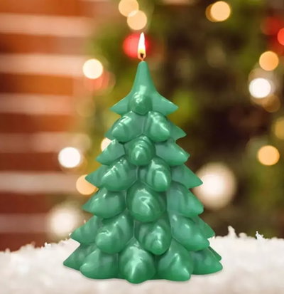 Molde silicona árbol pino navidad 2 
