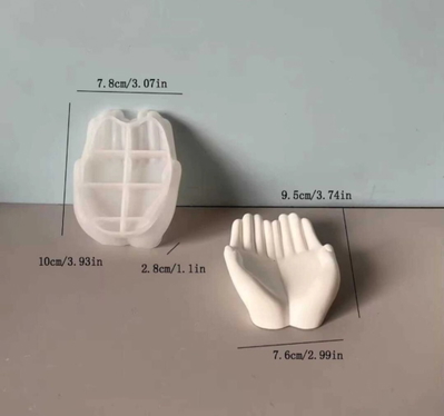 Molde silicona manitos